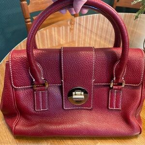 Tiffany & Co. Rich Red Leather Satchel